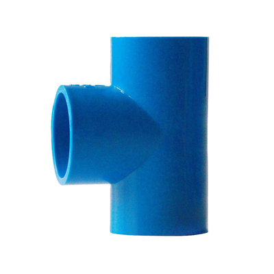Warna Biru PVC Drainase Pipa Air Fitting Diameter Besar 90 Deg Siku